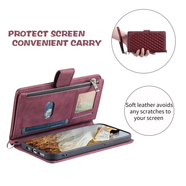 Pouzdro na Samsung Galaxy S20 FE Luxury Double Layer vínové