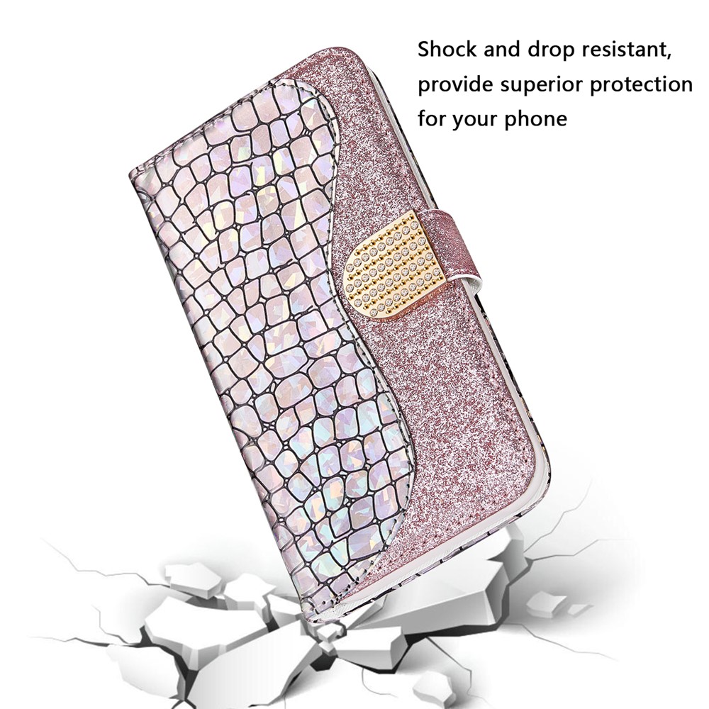 Pouzdro na Samsung Galaxy S20 FE Glitter růžové