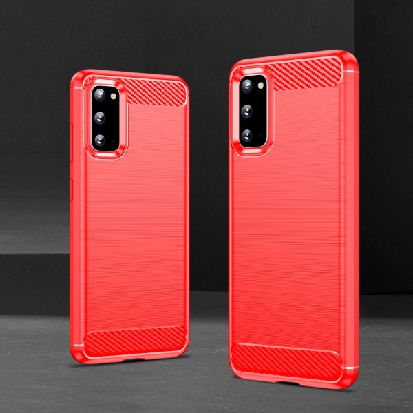 Kryt na Samsung Galaxy S20 Carbon červený