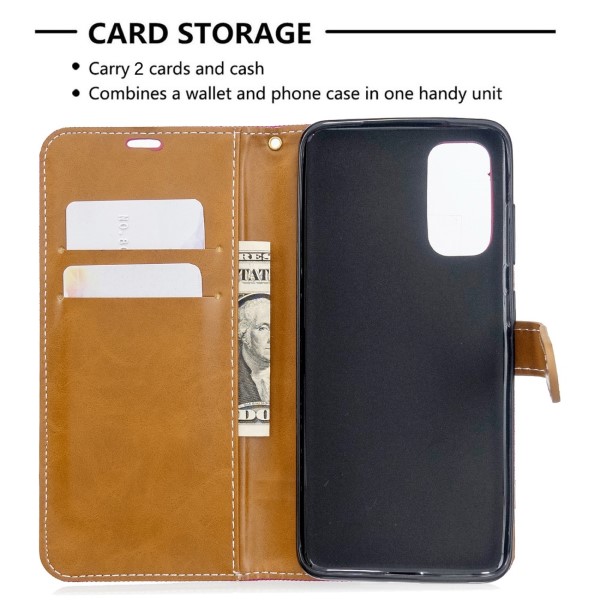 Pouzdro na Samsung Galaxy S20 Jeans růžové