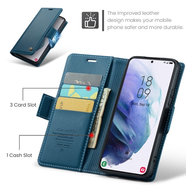 Pouzdro na Samsung Galaxy S21 CASEME smooth modré