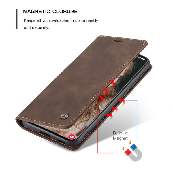 Pouzdro na Samsung Galaxy S21 CASEME hnědé