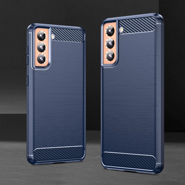 Kryt na Samsung Galaxy S21 Carbon modrý