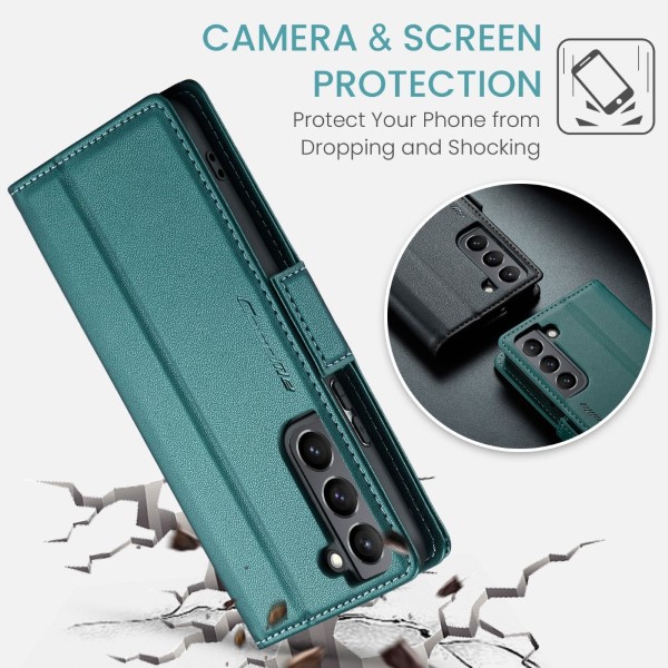 Pouzdro na Samsung Galaxy S21 Plus CASEME smooth zelené