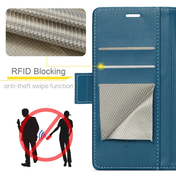 Pouzdro na Samsung Galaxy S21 FE CASEME smooth modré