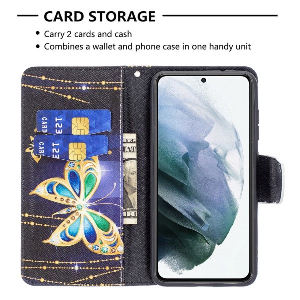 Pouzdro na Samsung Galaxy S21 FE Motýl černé