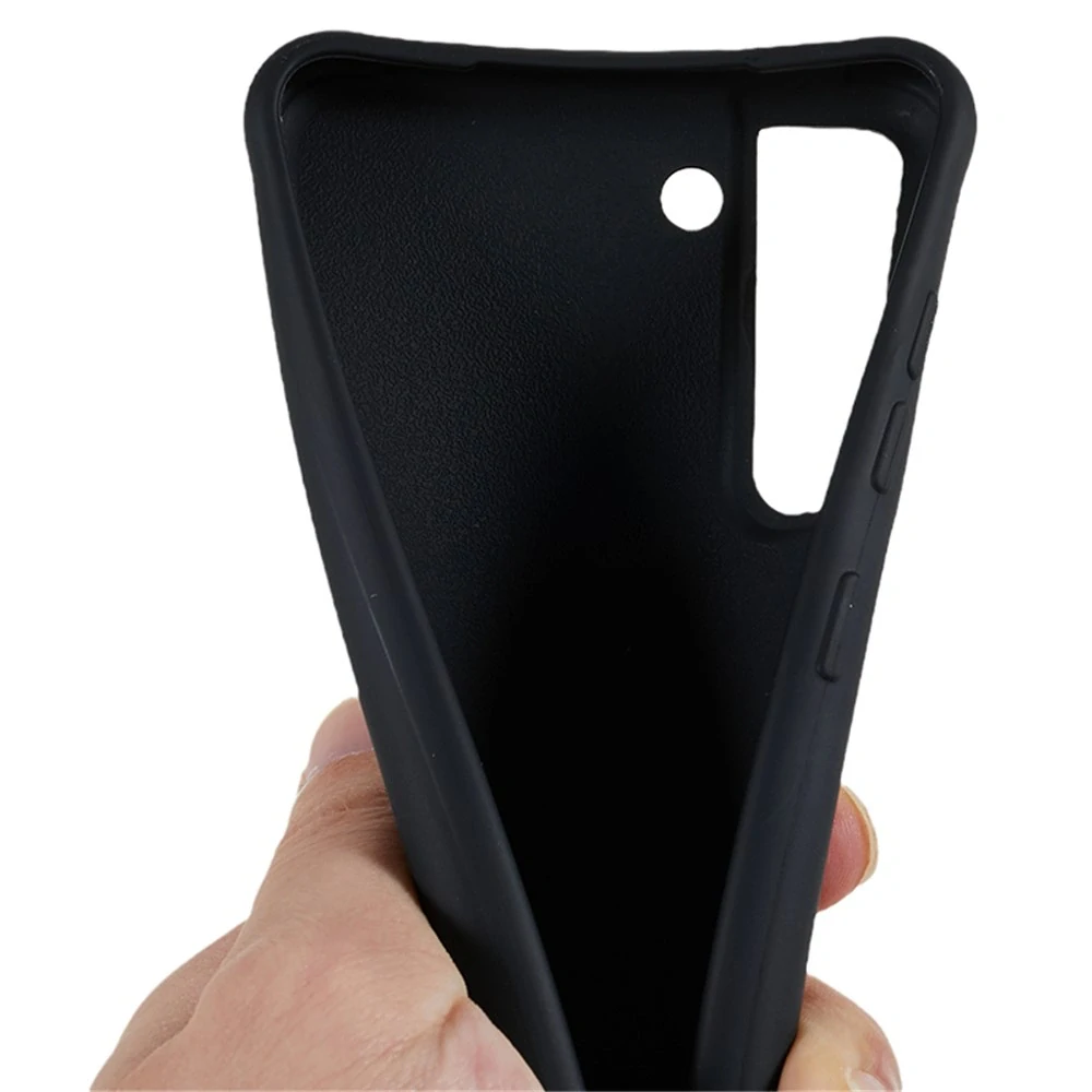 Kryt na Samsung Galaxy S21 FE gumový se šňůrkou na krk černý