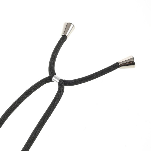 Kryt na iPhone 13 Pro Max gumový se šňůrkou na krk černý