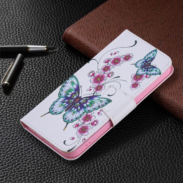 Pouzdro pro iPhone 13 Pro Max Motýl bílé