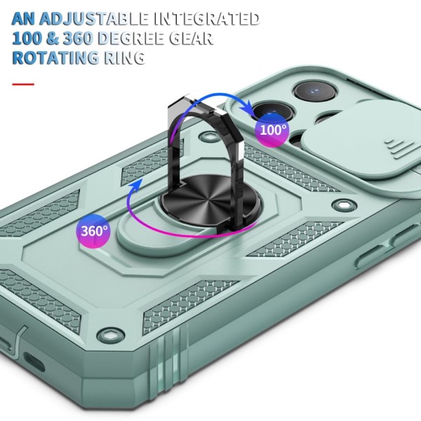 Kryt na iPhone 13 Pro Max odolný s krytkou na fotoaparát modrý