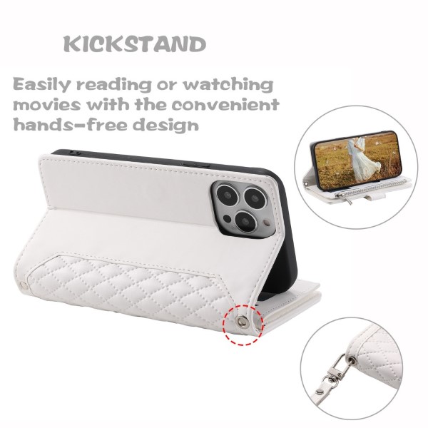 Pouzdro pro iPhone 13 Pro Max Luxury Double Layer bílé