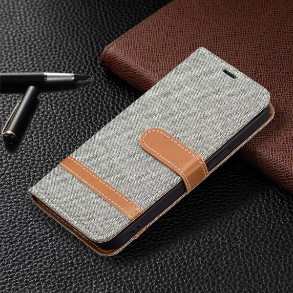 Pouzdro na iPhone 13 Pro Max Jeans šedé