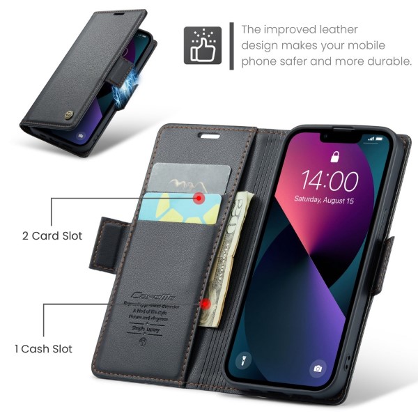 Pouzdro pro iPhone 13 Mini CASEME smooth černé