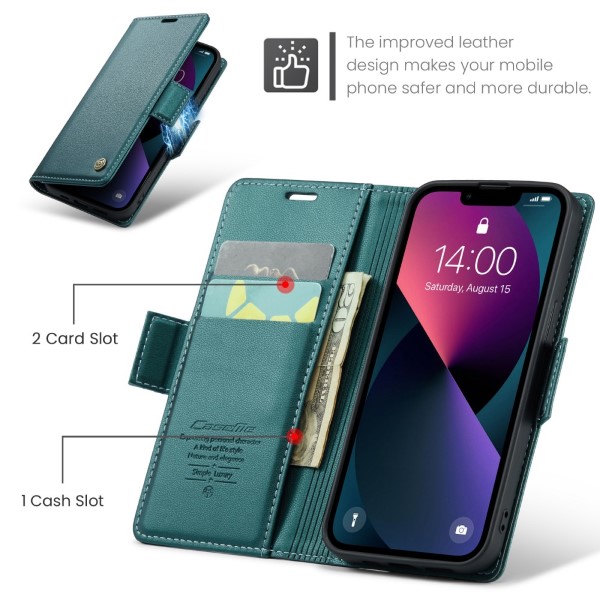 Pouzdro pro iPhone 13 Mini CASEME smooth zelené