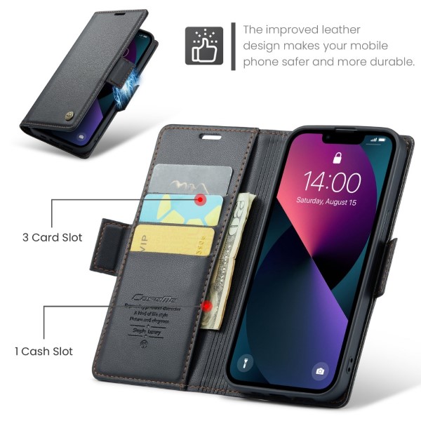 Pouzdro na iPhone 14 Plus CASEME smooth černé