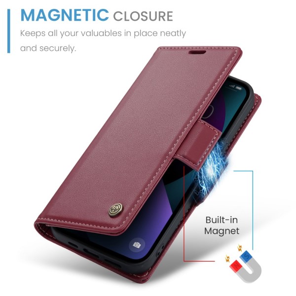 Pouzdro na iPhone 14 Plus CASEME smooth červené