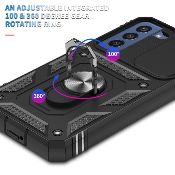 Kryt na Samsung Galaxy S22 odolný s krytkou na fotoaparát černý