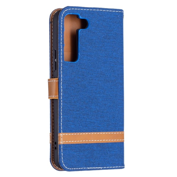 Pouzdro na Samsung Galaxy S22 Jeans modré