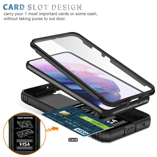 Kryt na Samsung Galaxy S22 Plus odolný s krytkou na fotoaparát černý