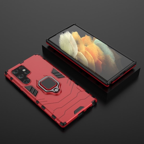 Kryt na Samsung Galaxy S22 Ultra odolný Finger červený