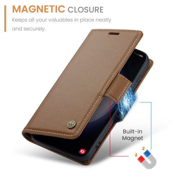 Pouzdro na Samsung Galaxy S23 CASEME smooth hnědé