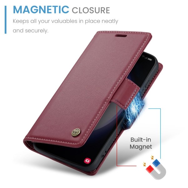 Pouzdro na Samsung Galaxy S23 CASEME smooth červené
