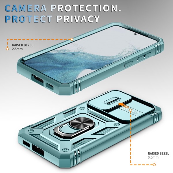 Kryt na Samsung Galaxy S23 odolný s krytkou na fotoaparát světle modrý 