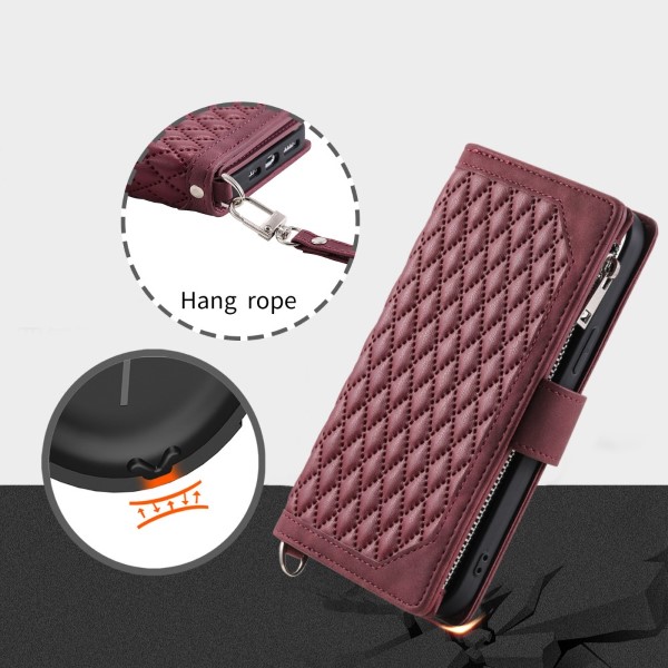 Pouzdro na Samsung Galaxy S23 Luxury Double Layer vínové