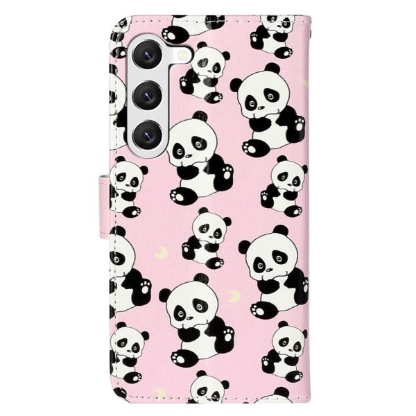 Pouzdro na Samsung Galaxy S23 Panda růžové