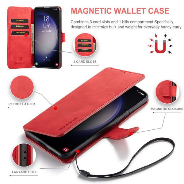 Pouzdro na Samsung Galaxy S23 DG.MING červené