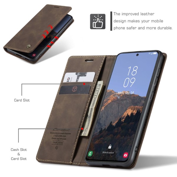 Pouzdro na Samsung Galaxy S23 CASEME hnědé