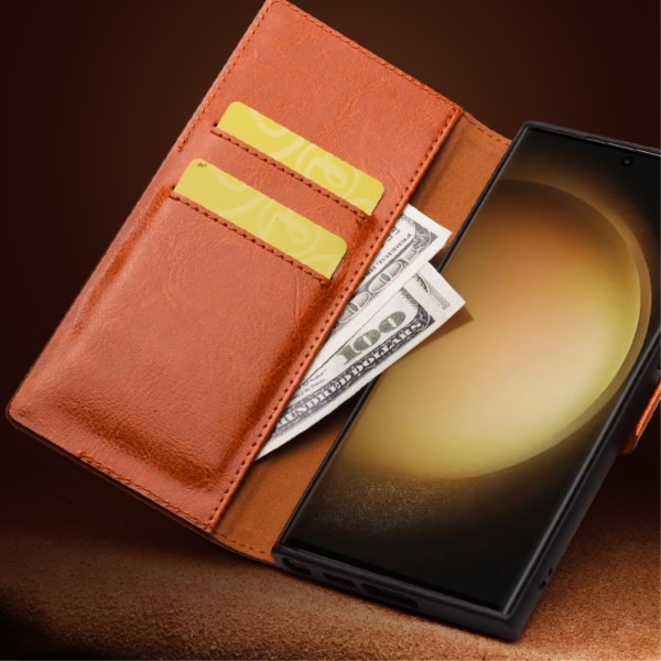 Pouzdro kožené QIALINO na Samsung Galaxy S23+ černé