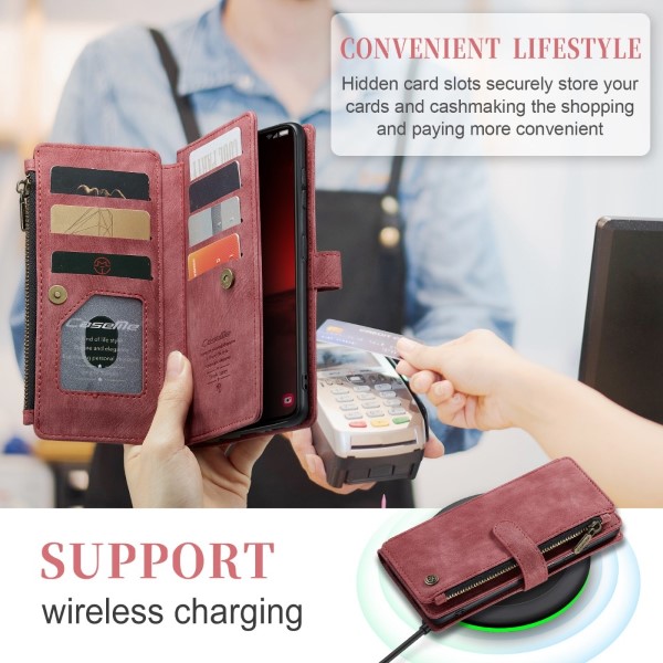 Pouzdro na Samsung Galaxy S23+ CASEME Deluxe červené