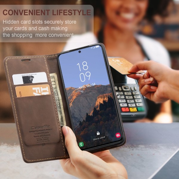 Pouzdro na Samsung Galaxy S23+ CASEME hnědé