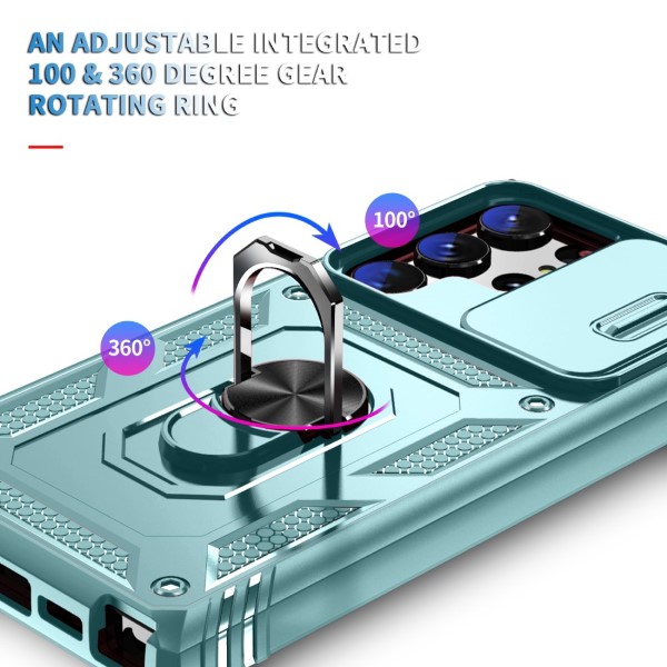 Kryt na Samsung Galaxy S23 Ultra odolný s krytkou na fotoaparát světle modrý