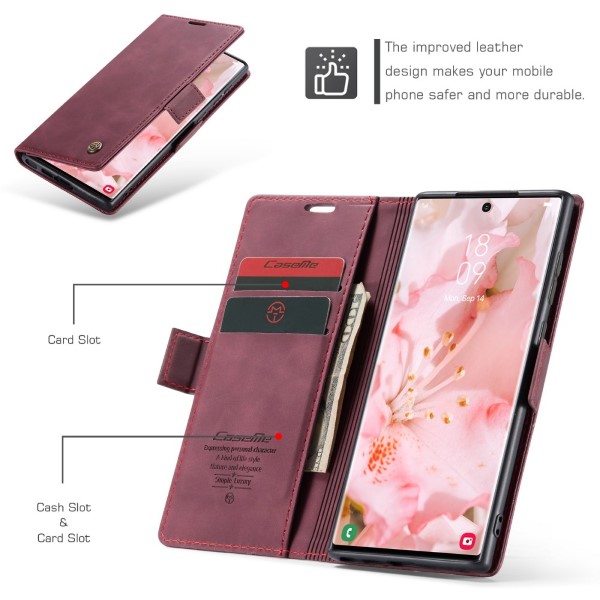 Pouzdro na Samsung Galaxy S23 Ultra CASEME červené