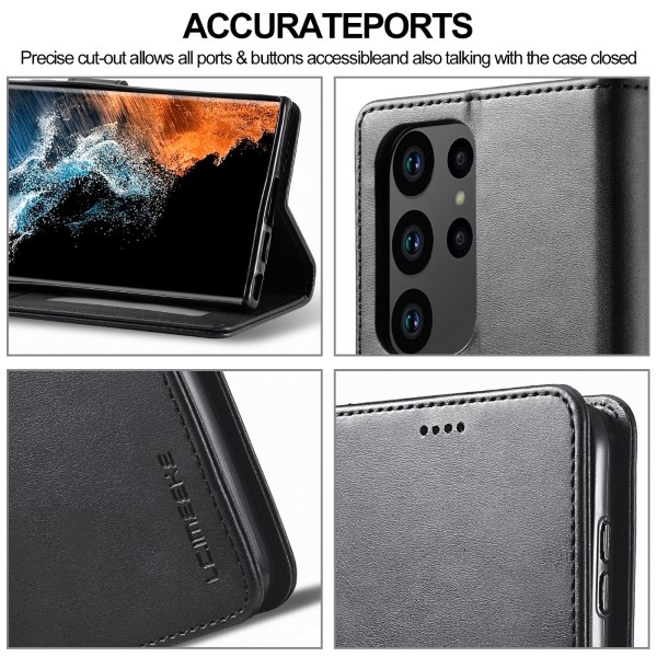 Pouzdro na Samsung Galaxy S23 Ultra LC.IMEEKE černé 