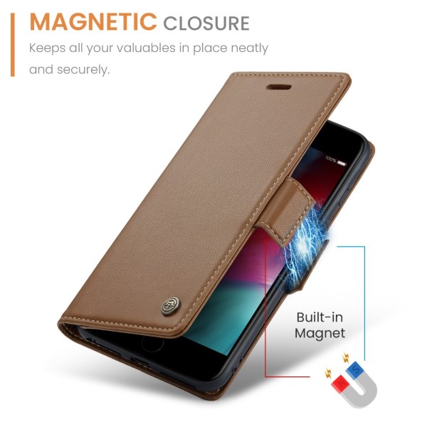 Pouzdro na iPhone 7 Plus / 8 Plus CASEME hnědé
