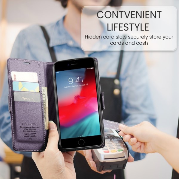 Pouzdro na iPhone 7 Plus / 8 Plus CASEME fialové