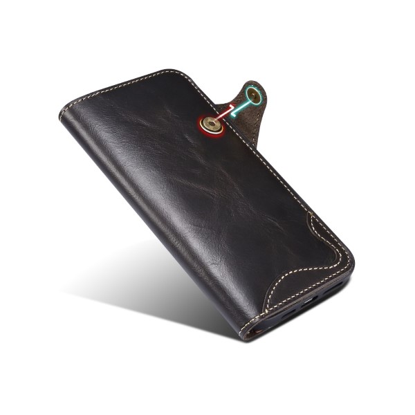 Pouzdro pro iPhone 13 Pro Kožené černé