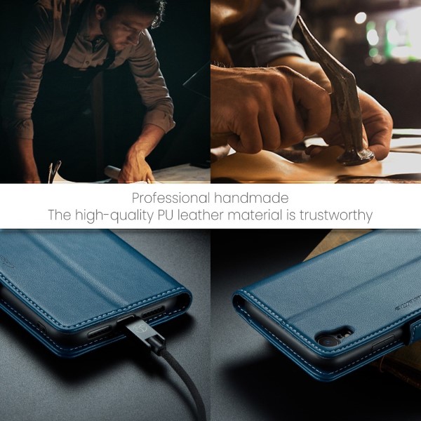 Pouzdro pro iPhone Xr CASEME Smooth modré