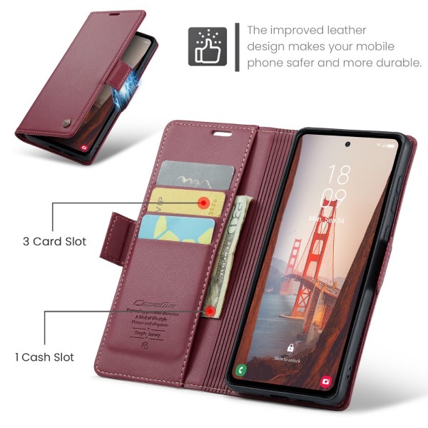 Pouzdro na Samsung Galaxy S23 FE CASEME smooth červené
