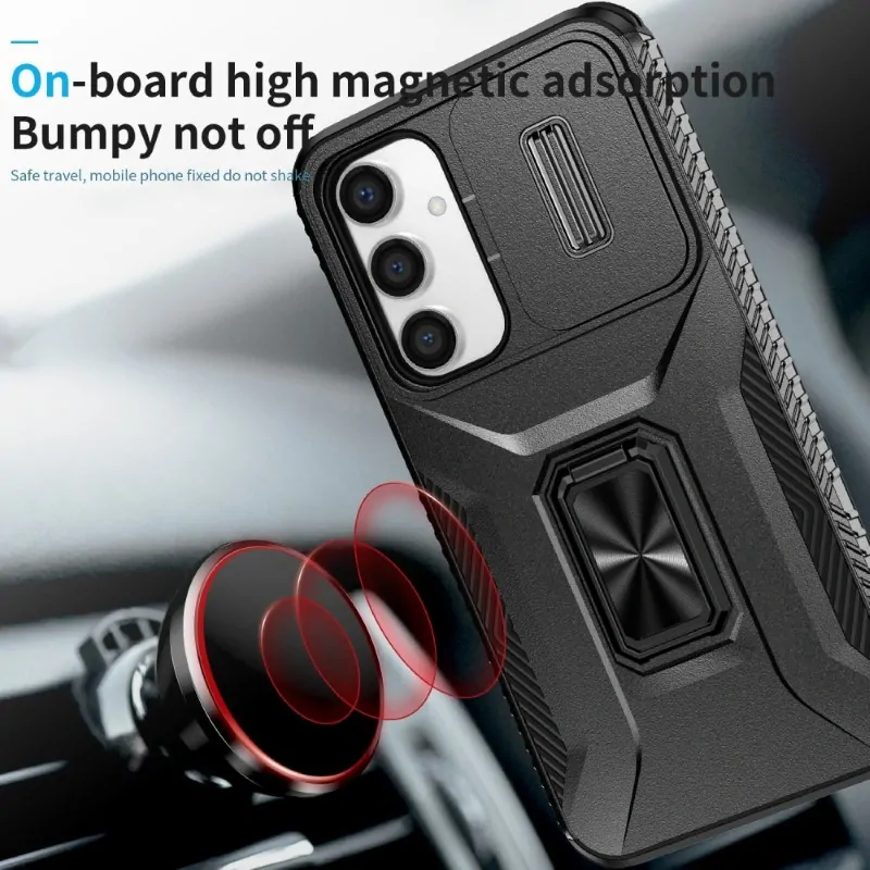 Kryt na Samsung Galaxy S23 FE odolný s krytkou na fotoaparát černý