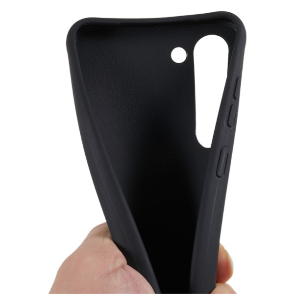 Kryt na Samsung Galaxy S23+ gumový se šňůrkou na krk černý