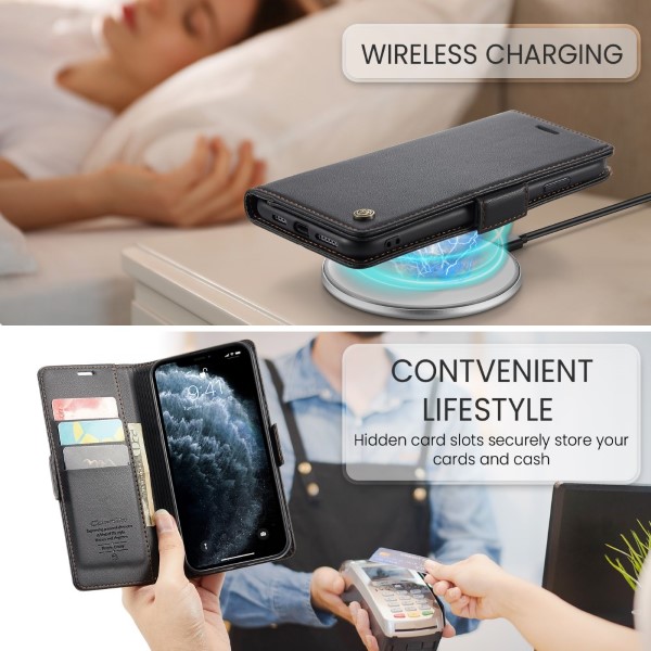 Pouzdro na iPhone 11 Pro Max CASEME smooth černé