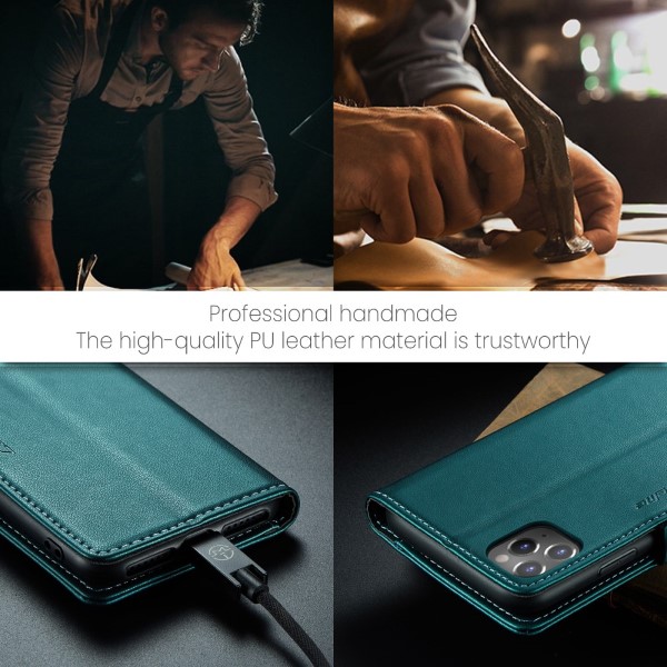 Pouzdro na iPhone 11 Pro Max CASEME smooth zelené