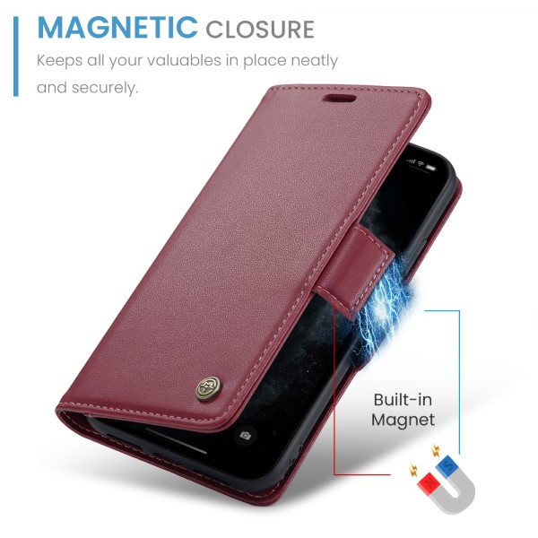 Pouzdro na iPhone 11 Pro Max CASEME smooth červené