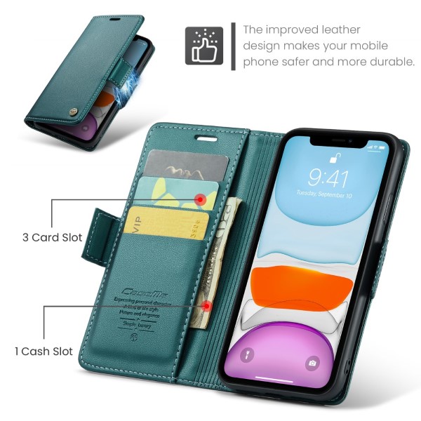 Pouzdro pro iPhone 11 CASEME Smooth zelené