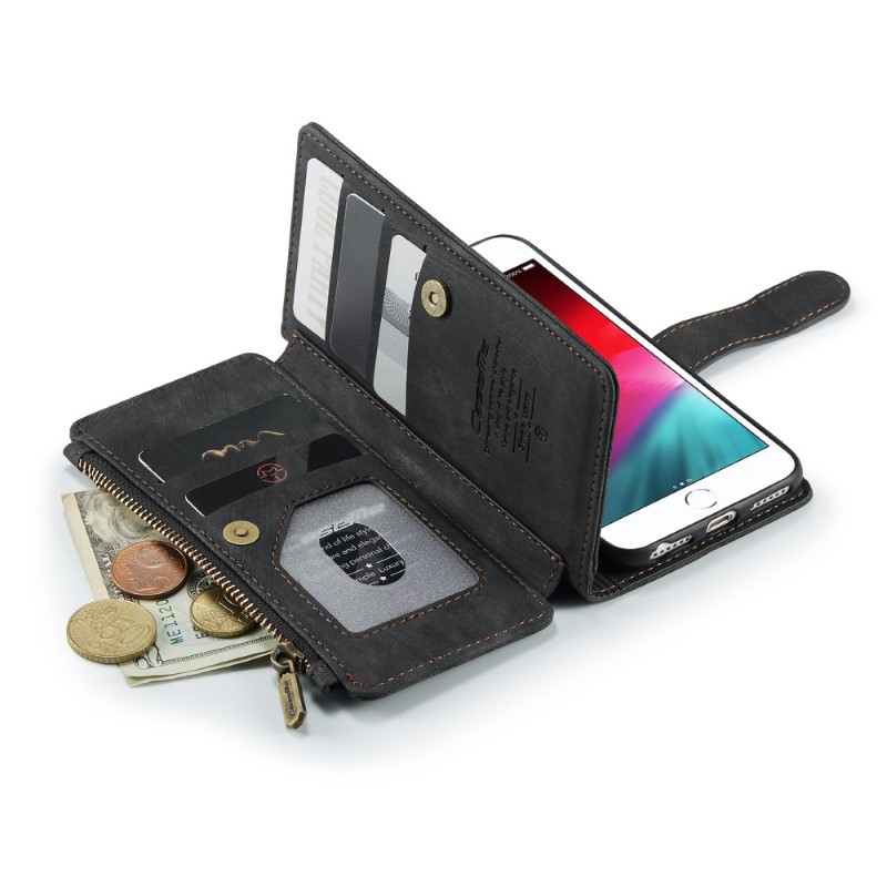 Pouzdro pro iPhone 7 / 8 / SE ( 2020 / 2022 ) Luxury Double Layer černé