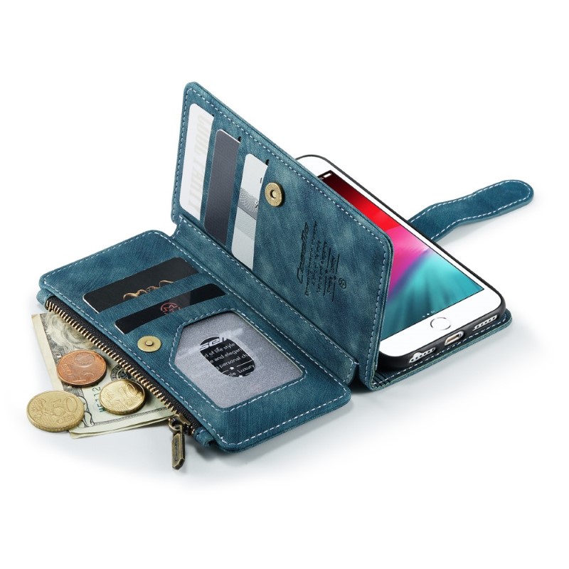 Pouzdro pro iPhone 7 / 8 / SE ( 2020 / 2022 ) Luxury Double Layer modré
